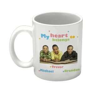  My Heart Personalized Photo Coffee Mug