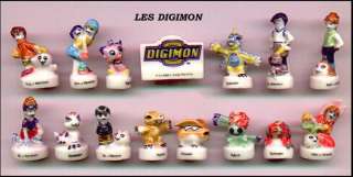 DIGIMON Set 15 PORCELAIN Figures CUTE Ultra Rare MINT  