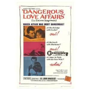  Dangerous Love Affairs Original Movie Poster, 27 x 40 