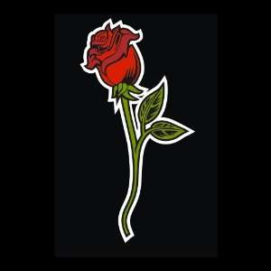  LazyCats   Red Rose Decal for Cars Trucks Home and More 
