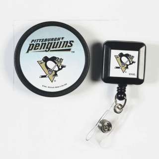 PITTSBURGH PENGUINS Logo NHL Retractable Badge Reel NEW  