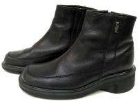 Dr Martens Womens Black Inside Zipper Leather Ankle Boots Size Shoes 