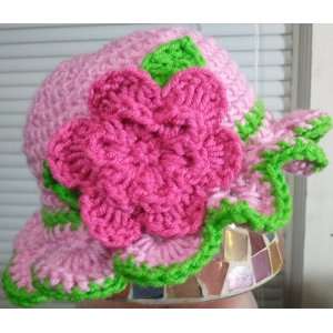  Handmade Crochet Baby Girl Hat (Newborn) 