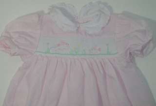 Boutique PETIT AMI Pink Smocked Easter Dress SZ 6M  