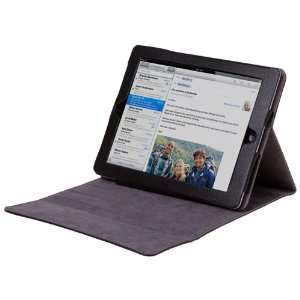 com CE Compass Black Leather Cover Case Stand For Apple The New iPad 