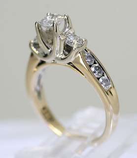   PRESENT FUTURE 14K YELLOW GOLD ENGAGEMENT RING $3200 RETAIL  