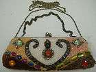 ERMO WOMENS BEAUTIFUL HAND BEADED FRONT AND BACK COIN PURSES PINK 