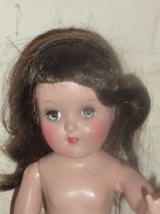   14 Ideal 1950s Toni doll P90 Black Hair   Hard Plastic  
