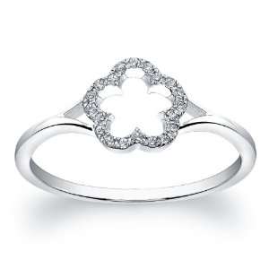  Victoria Kay 14k White Gold Diamond Flower Ring (1.10cttw 