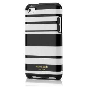  Kate Spade iPod Touch 4g Case Black/White Stripes  