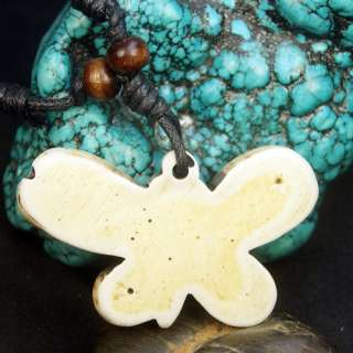   Resin Butterfly Pendant & Hemp Cord Necklace   