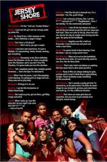 TV POSTER ~ JERSEY SHORE CAST QUOTES Situation Snooki  