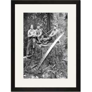  Black Framed/Matted Print 17x23, Stump