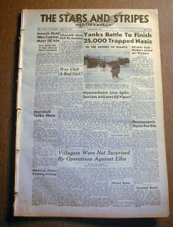 These 3 newspapers would make a UNIQUE GIFT for a World War II veteran 