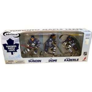   Exclusive 3 Pack Maple Leafs [Sundin, Domi & Kaberle] Toys & Games
