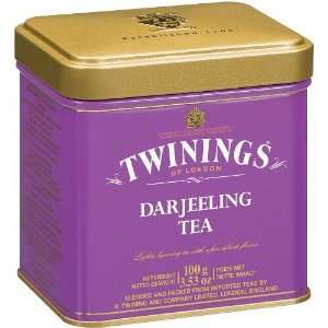  Twinings Darjeeling Loose Tea Tin 100 Gram, Pack of 2 