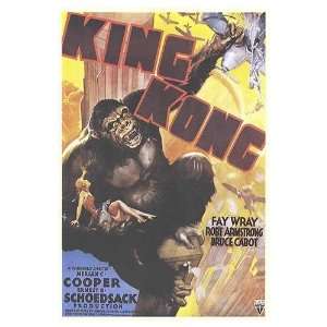  King Kong Movie Poster, 26.75 x 39.25 (1933)