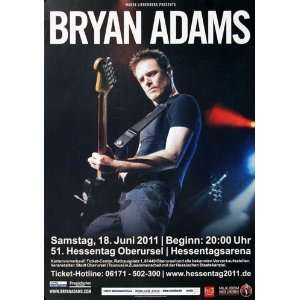  Bryan Adams   Hessentag 2011   CONCERT   POSTER from 