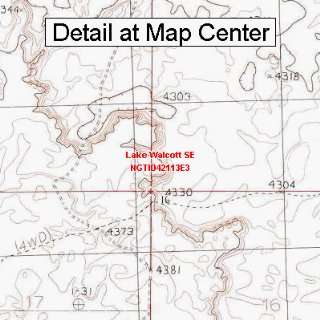   Map   Lake Walcott SE, Idaho (Folded/Waterproof)