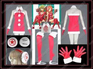 Vocaloid Christmas Miki Santa 6 Piece Cosplay Costume Custom Any Size 