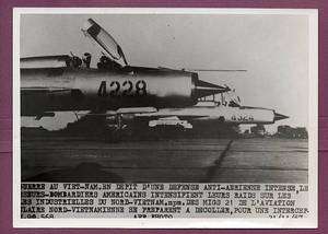 1967 North Vietnamese Air Force MIG 21 Fighters Photo  
