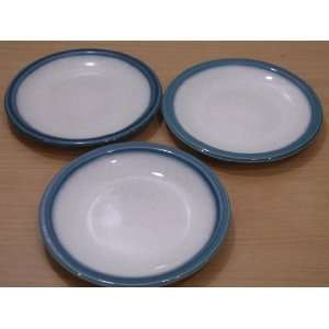  Wedgwood Blue Pacific Lot of 3 Bread & Butter Plates 
