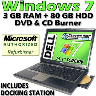   D630 Latitude Laptop Computer Notebook with Warranty DVD Burner  