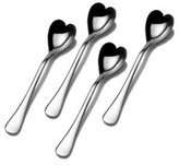 NEW TOWLE Heart Shaped Irresistible 4 Ice Cream Spoons Valentine 