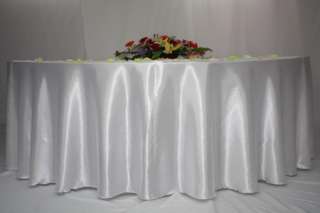 Satin Ivory tablecloth 120 Round ~ wedding, party  