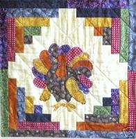 Turkey Wall Hanging or Pillow Top Quilt Pattern  
