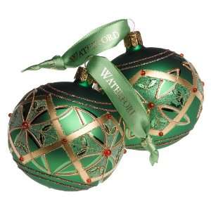   Waterford Holiday Heirlooms Celtic Knot Ball, Set of 2 Ornaments Home