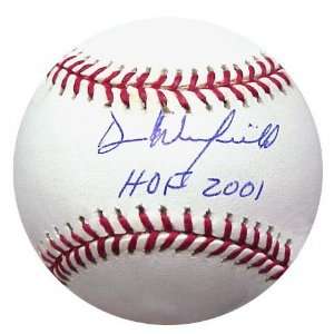  Autographed Dave Winfield Baseball with Hall of Fame 2001 