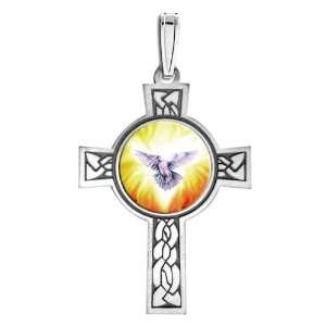 Holy Spirit Cross Medal Color