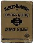 Harley Davidson Factory Service Manual 1991 1992 Dyna Series 99481 92