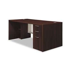  Attune Right Pedestal Desk, Frosted Modesty Panel, 72w x 