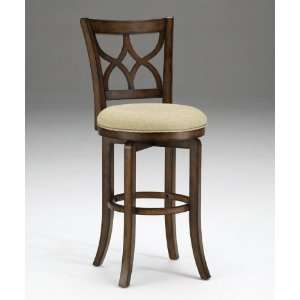  24H Sun Valley Brown Finish Swivel Counter Stool