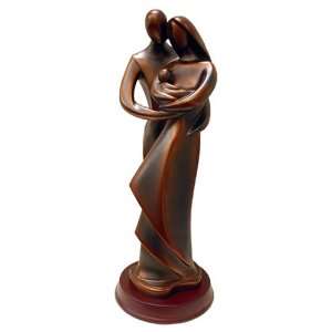  Couple with a Baby Bronze Finish Statue