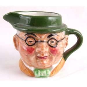  Artone Pottery hand painted miniature toby jug creamer 