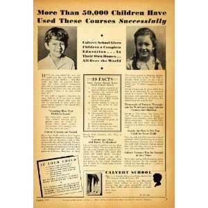   School Homeschooling Education   Original Print Ad