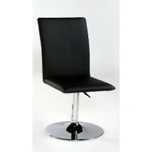  Chintaly Imports Yolanda Swivel Side Chair in Black   Set 
