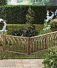 border fencing for walkway flowerbed garden look of metal