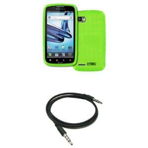  EMPIRE AT&T Motorola Atrix 2 Neon Green Poly Skin Case 