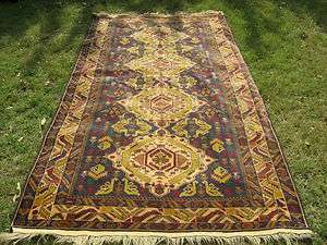 Hand Made Balouch Rug Tribal Pictoral 86 x 64 Afghan  