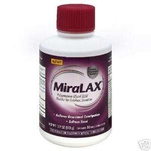  MiraLAX Laxative Powder 30 Dose 17.9 oz (510 g) Health 