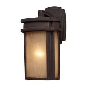  1 LIGHT OUTDOOR SCONCE IN CLAY BRONZE W7 H13 E7 