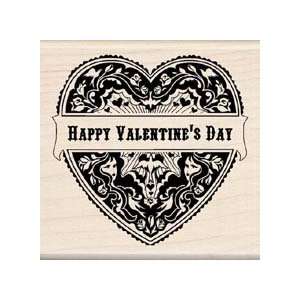   Wood Mounted Rubber Stamp Mindscape Happy Valentine