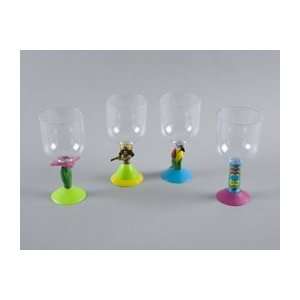  Luau Character Stem Glass 