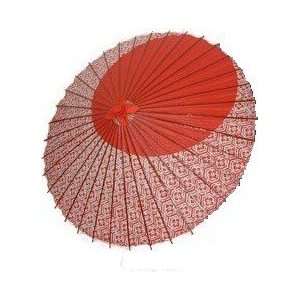  Japanese Antique Umbrella Red KASA Tortoiseshell NEW 
