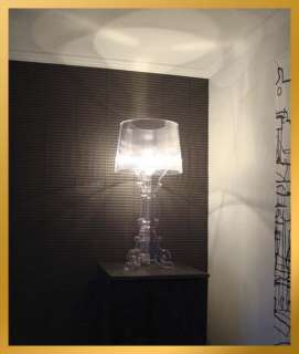 70cm Clear/Black Transparent Kartell Bourgie Table Lamp Light 