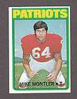 1972 TOPPS FB HIGH #324 MIKE MONTLER PATRIOTS NM+  